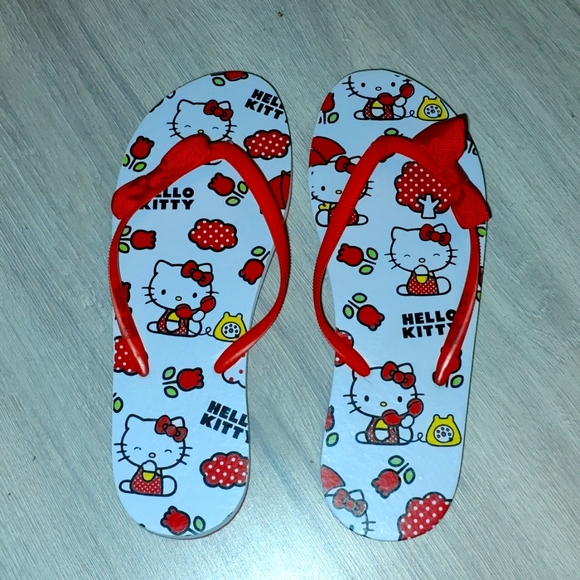 SANRIO Hello Kitty thong rubber flip flops size L - Picture 1 of 5